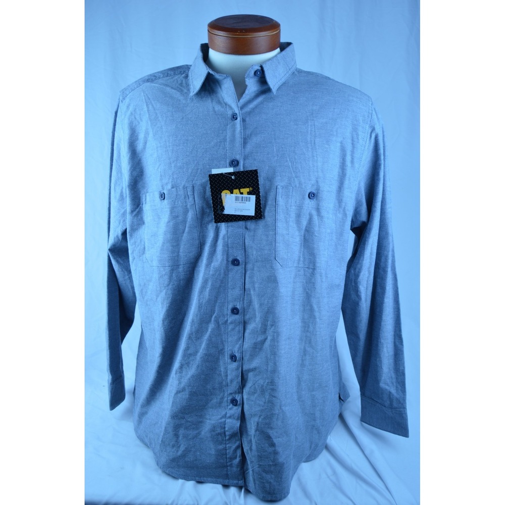 NWT CAT Womens SM Button Down Long Sleeve Work Shirt - Size 2XL